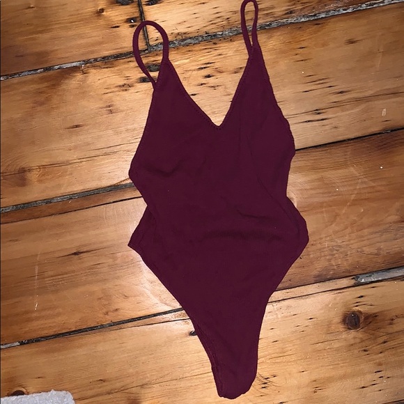 Body suit- maroon - Picture 1 of 1